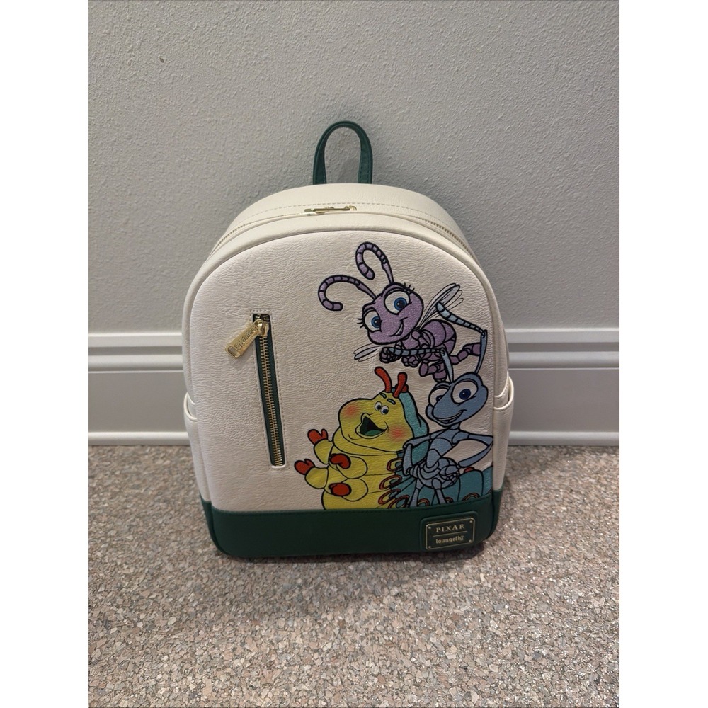 Loungefly Disney Pixar Bugs Life Stacked Embroidered Mini Backpack